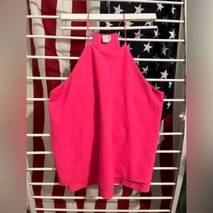 Pink Paper Crane spaghetti strap blouse